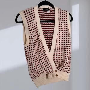 Lucia Sleeveless Knit Cardigan Vest (Women’s XS-S)